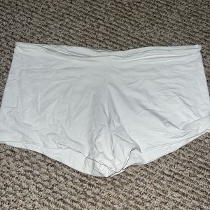 white san lorenzo boy short bikini bottoms
